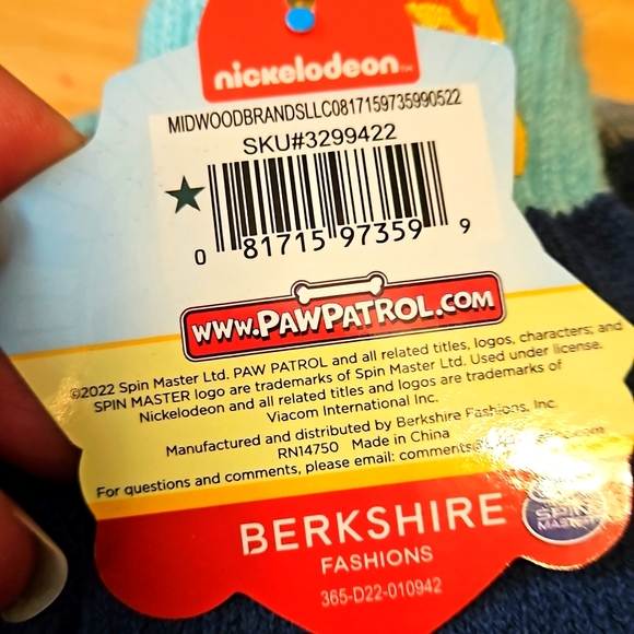 Paw Patrol Nickelodeon Boy's Hat & Mittens Set New - Picture 5 of 6